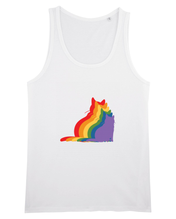 Rainbow Cat White