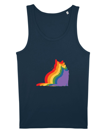 Rainbow Cat Navy