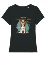 NOT LAZY, JUST MOTIVATED TO DO NOTHING - Beagle Tricou mânecă scurtă guler larg fitted Damă Expresser