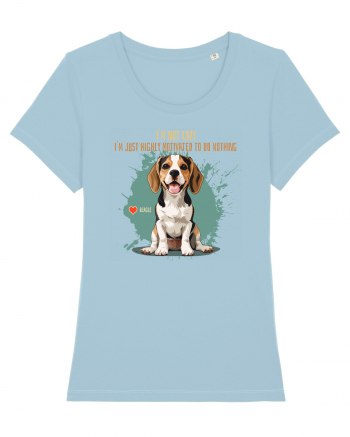 NOT LAZY, JUST MOTIVATED TO DO NOTHING - Beagle Sky Blue