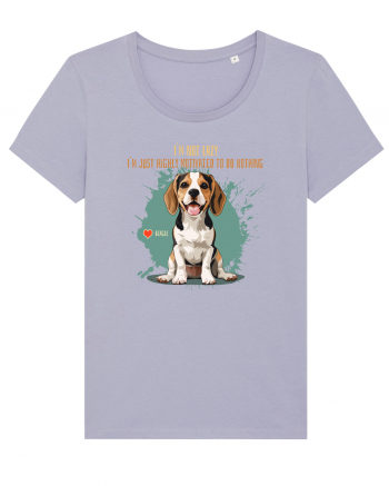NOT LAZY, JUST MOTIVATED TO DO NOTHING - Beagle Lavender