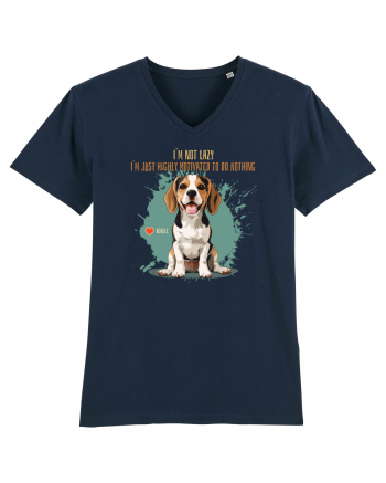 NOT LAZY, JUST MOTIVATED TO DO NOTHING - Beagle French Navy