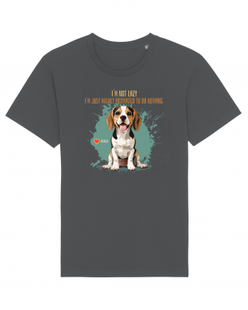 NOT LAZY, JUST MOTIVATED TO DO NOTHING - Beagle Anthracite