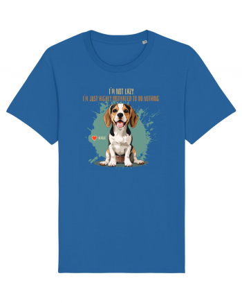 NOT LAZY, JUST MOTIVATED TO DO NOTHING - Beagle Royal Blue