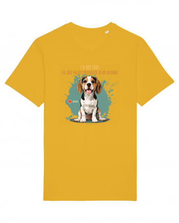 NOT LAZY, JUST MOTIVATED TO DO NOTHING - Beagle Spectra Yellow