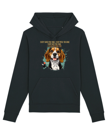 EVERY SNACK YOU MAKE, I`LL BE WATCHING YOU - Beagle Black