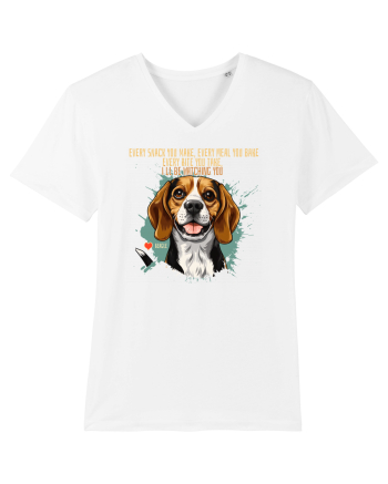 EVERY SNACK YOU MAKE, I`LL BE WATCHING YOU - Beagle White