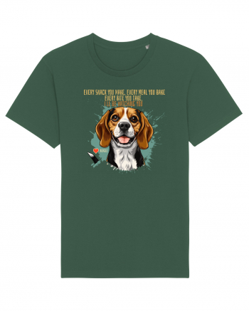 EVERY SNACK YOU MAKE, I`LL BE WATCHING YOU - Beagle Bottle Green