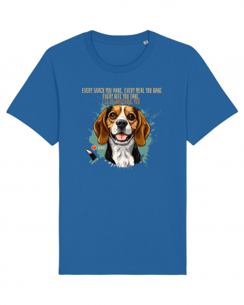 EVERY SNACK YOU MAKE, I`LL BE WATCHING YOU - Beagle Royal Blue