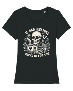 If I Had Feelings They'd Be for You Tricou mânecă scurtă guler larg fitted Damă Expresser
