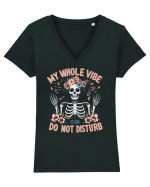 My Whole Vibe is on Do Not Disturb Tricou mânecă scurtă guler V Damă Evoker