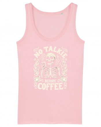 No Talkie before Coffee Cotton Pink