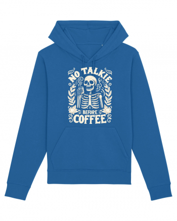 No Talkie before Coffee Royal Blue