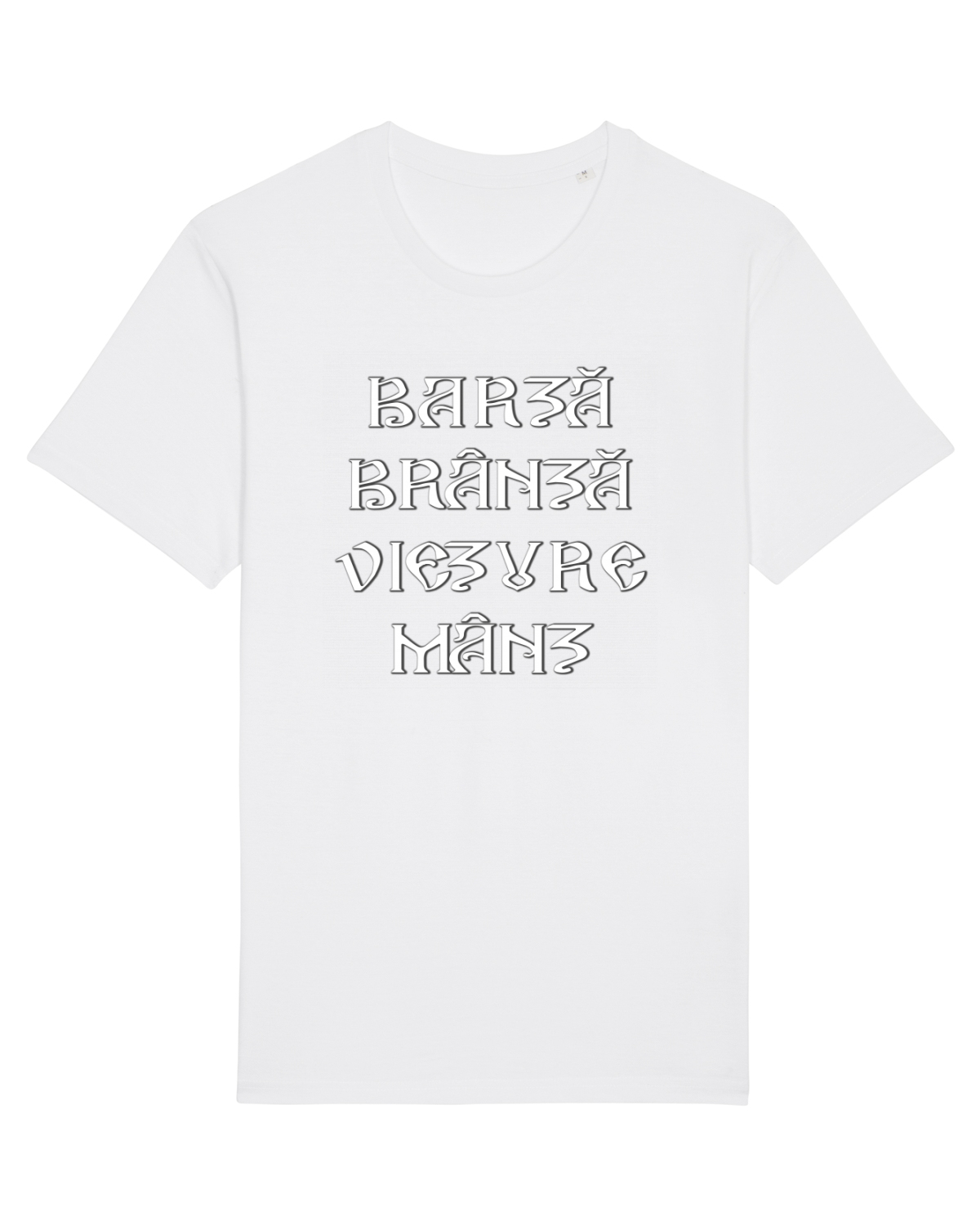 Tricou mânecă scurtă Unisex Rocker White
