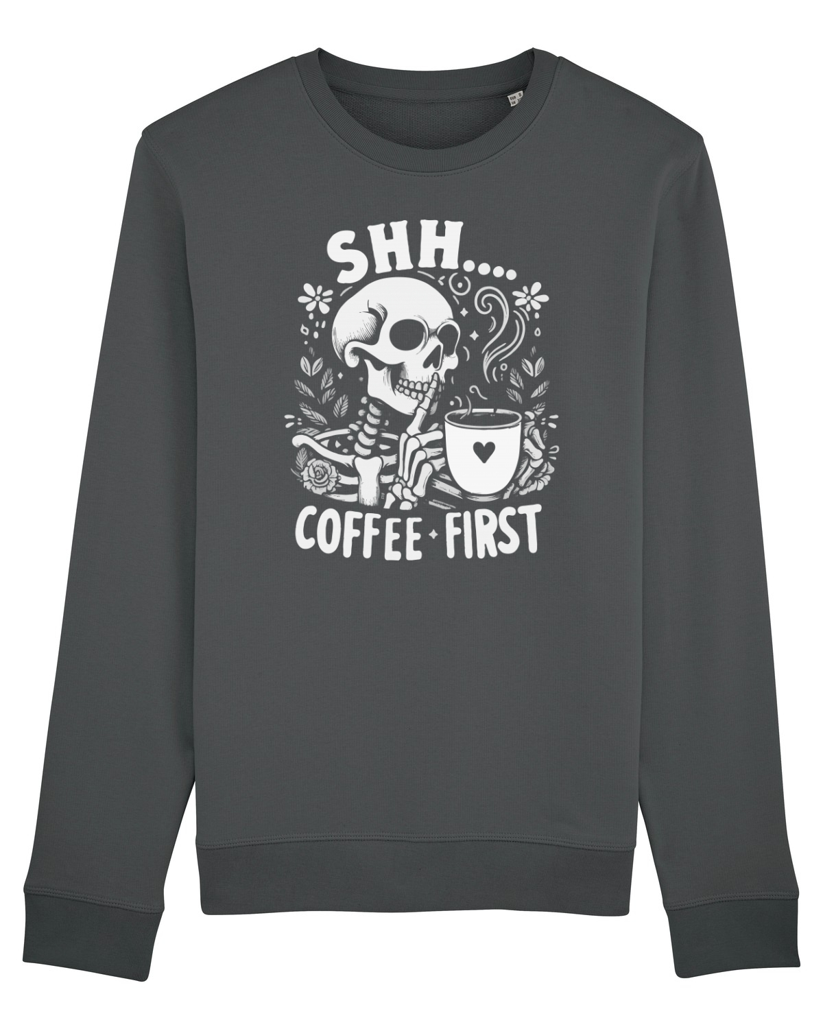 Bluză mânecă lungă Unisex Rise Anthracite