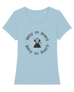 Baby on Board maimuţă Tricou mânecă scurtă guler larg fitted Damă Expresser