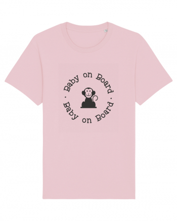 Baby on Board maimuţă Cotton Pink