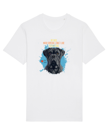 MY FACE WHEN SOMEONE TELLS A JOKE - Cane Corso White