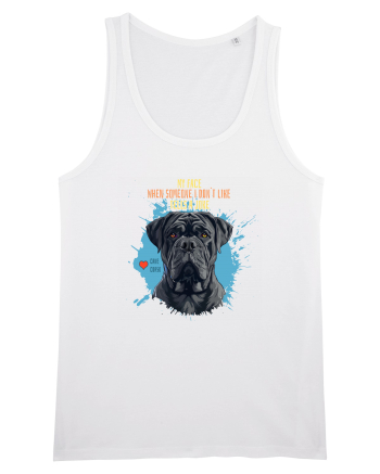 MY FACE WHEN SOMEONE TELLS A JOKE - Cane Corso White