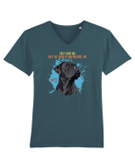 CAN`T HEAR YOU AM AWESOME - Cane Corso Tricou mânecă scurtă guler V Bărbat Presenter