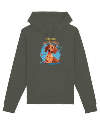 SHINE BRIGHT LIKE A DACHSUND - Dachsund / Teckel Khaki