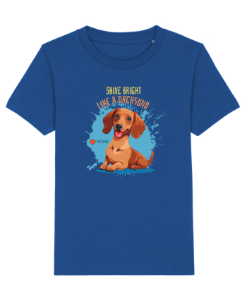 SHINE BRIGHT LIKE A DACHSUND - Dachsund / Teckel Majorelle Blue
