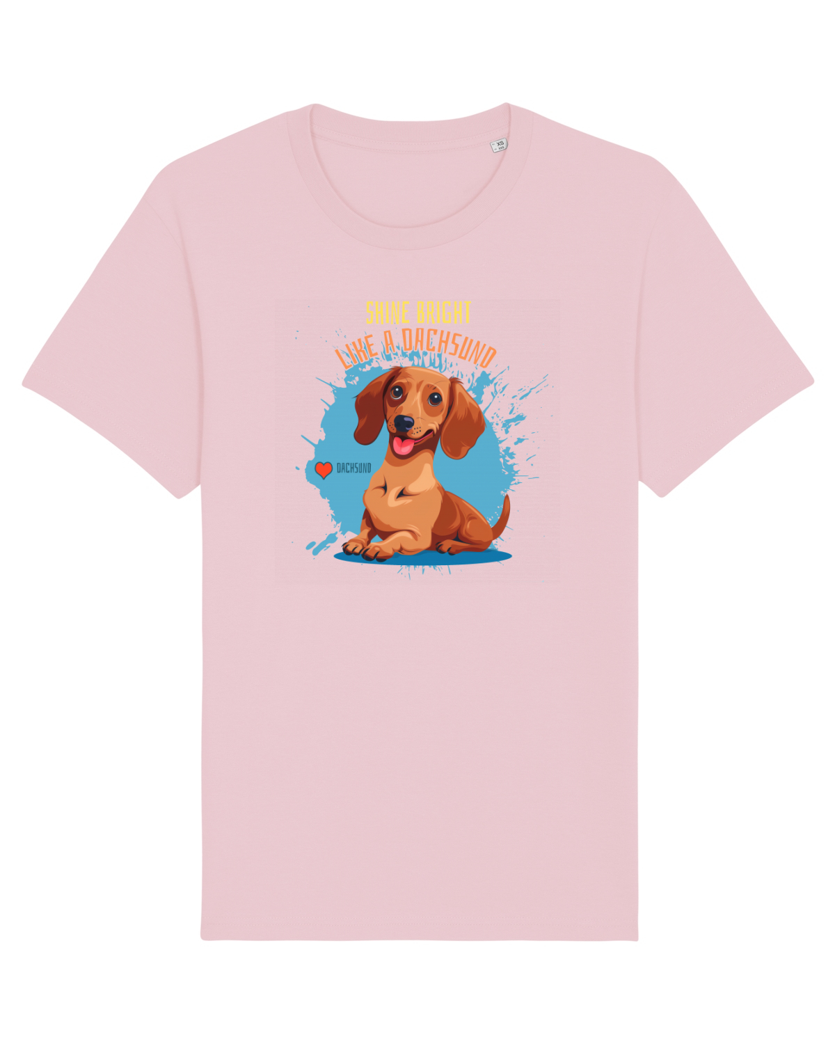 Tricou mânecă scurtă Unisex Rocker Cotton Pink