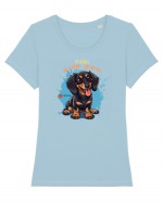 MY WIENER HAS A HEART ON - Dachsund / Teckel Tricou mânecă scurtă guler larg fitted Damă Expresser