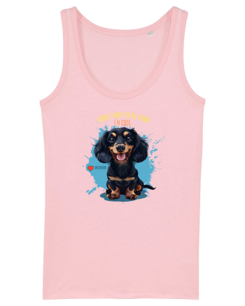 I DON`T HAVE TO BE GOOD, I`M CUTE - Dachsund / Teckel Cotton Pink