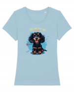 I DON`T HAVE TO BE GOOD, I`M CUTE - Dachsund / Teckel Tricou mânecă scurtă guler larg fitted Damă Expresser