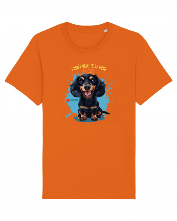 I DON`T HAVE TO BE GOOD, I`M CUTE - Dachsund / Teckel Bright Orange