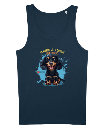 NU TREBUIE SA FIU CUMINTE, SUNT SIMPATIC - Dachsund / Teckel Navy