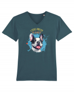 I FEEL PRETTY - French Bulldog Tricou mânecă scurtă guler V Bărbat Presenter