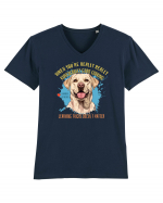 WHEN YOU`RE GOOD LOOKING - Labrador Retriever Tricou mânecă scurtă guler V Bărbat Presenter