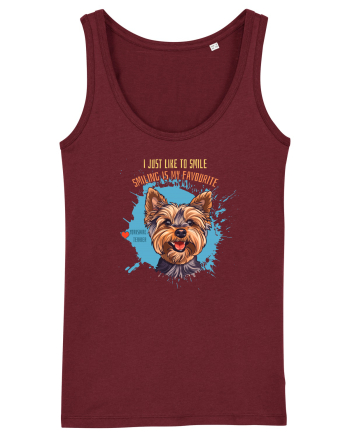 I JUST LIKE TO SMILE - Yorkshire Terrier Burgundy