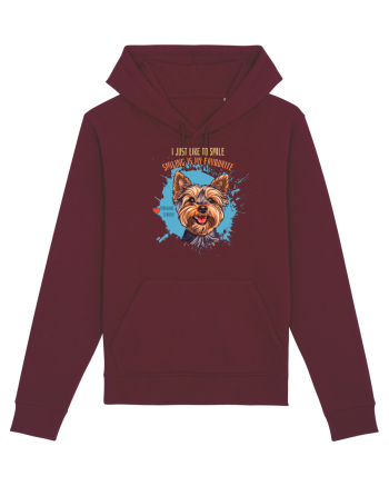 I JUST LIKE TO SMILE - Yorkshire Terrier Burgundy