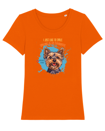 I JUST LIKE TO SMILE - Yorkshire Terrier Bright Orange