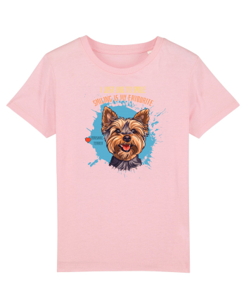 I JUST LIKE TO SMILE - Yorkshire Terrier Cotton Pink