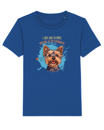 I JUST LIKE TO SMILE - Yorkshire Terrier Majorelle Blue