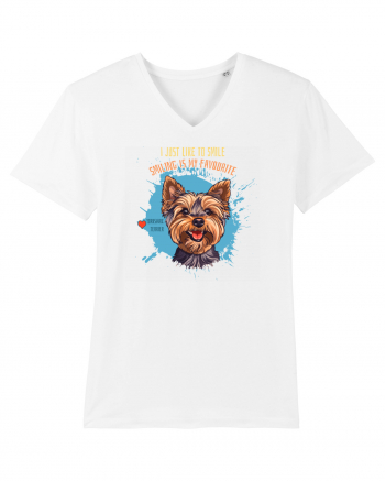 I JUST LIKE TO SMILE - Yorkshire Terrier White