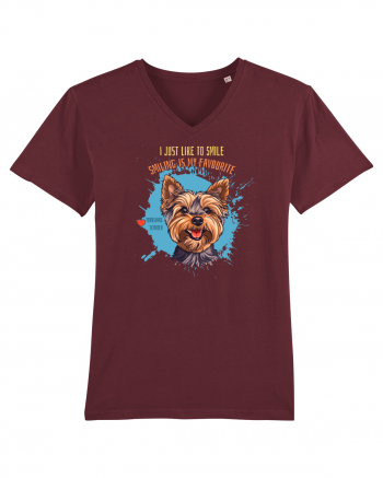 I JUST LIKE TO SMILE - Yorkshire Terrier Burgundy
