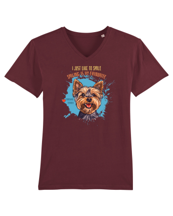 I JUST LIKE TO SMILE - Yorkshire Terrier Burgundy