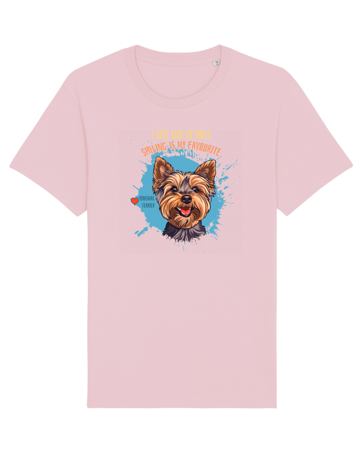 Tricou mânecă scurtă Unisex Rocker Cotton Pink