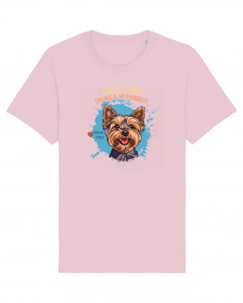 I JUST LIKE TO SMILE - Yorkshire Terrier Cotton Pink