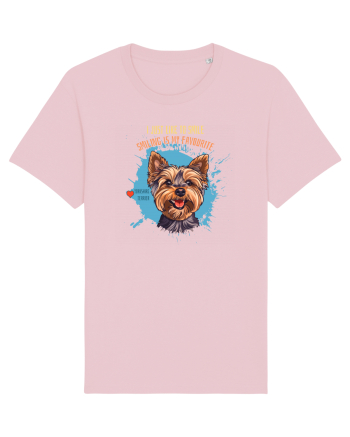 I JUST LIKE TO SMILE - Yorkshire Terrier Cotton Pink