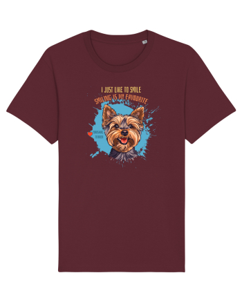 I JUST LIKE TO SMILE - Yorkshire Terrier Burgundy