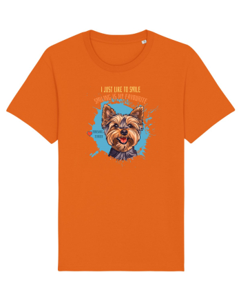 I JUST LIKE TO SMILE - Yorkshire Terrier Bright Orange
