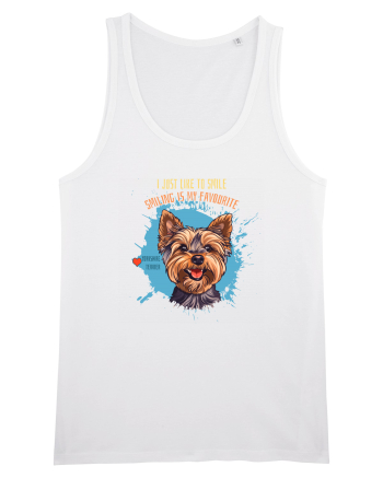 I JUST LIKE TO SMILE - Yorkshire Terrier White