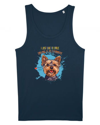 I JUST LIKE TO SMILE - Yorkshire Terrier Navy