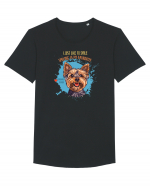 I JUST LIKE TO SMILE - Yorkshire Terrier Tricou mânecă scurtă guler larg Bărbat Skater